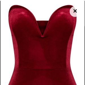Maroon body suit